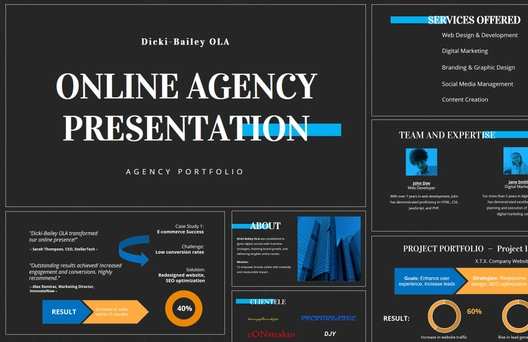 Online Agency Presentation Template