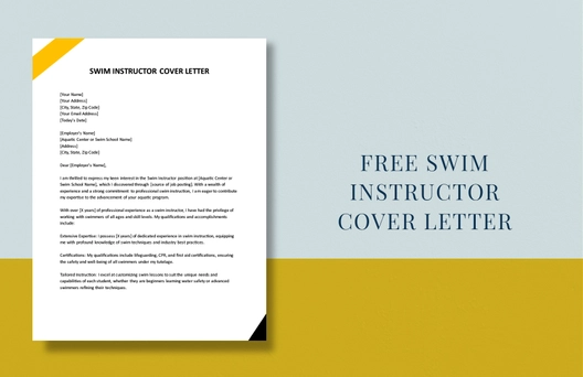 Swim Instructor Cover Letter