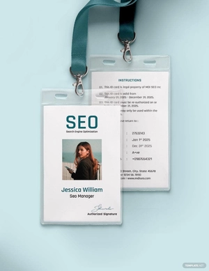 SEO Identity Card Template