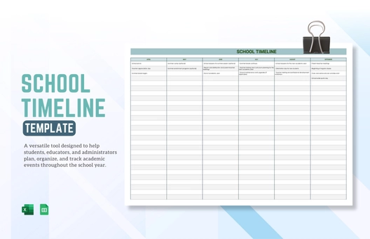 School Timeline Template
