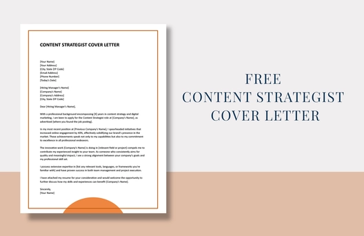 Content Strategist Cover Letter
