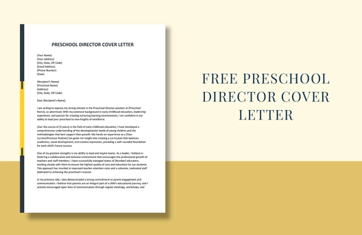 Preschool Director Cover Letter