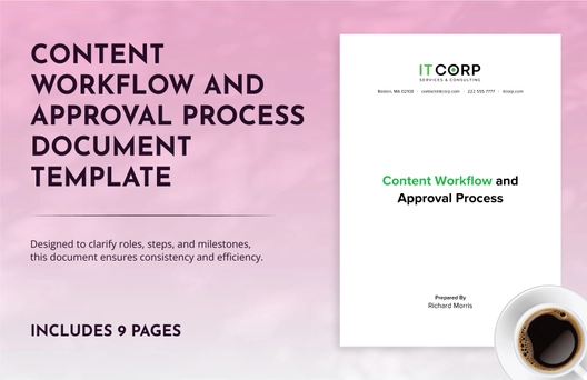 Content Workflow and Approval Process Document Template