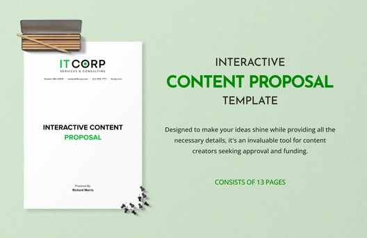 Interactive Content Proposal Template Interactive Content Proposal Template