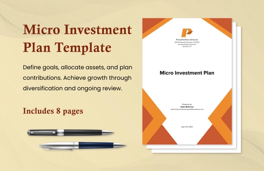 Micro Investment Plan Template