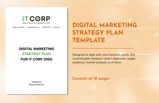 Digital Marketing Strategy Plan Template