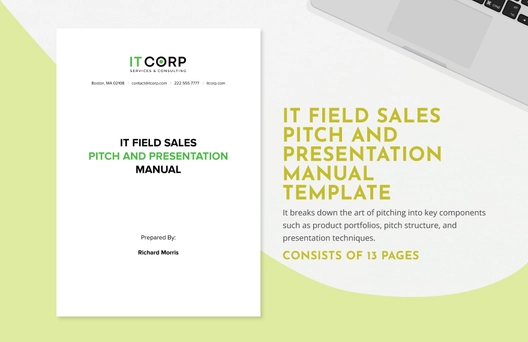 IT Field Sales Pitch and Presentation Manual Template