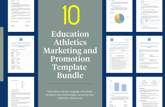 10 Education Athletics Marketing and Promotion Template Bundle