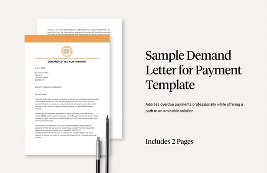 Sample Demand Letter for Payment Template
