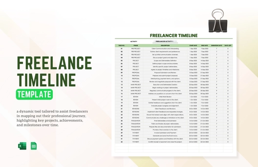 Freelancer Timeline Template