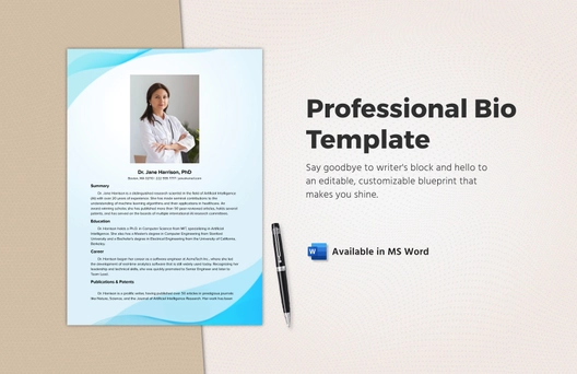 Professional Bio Template