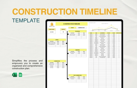 Construction Timeline Template