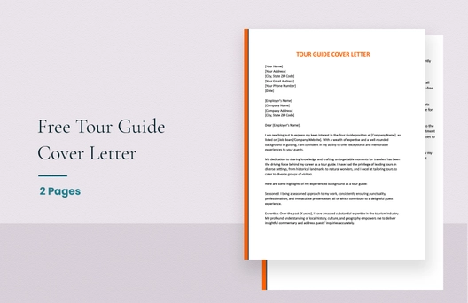 Tour Guide Cover Letter