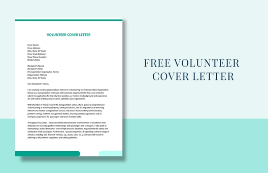Volunteer Cover Letter