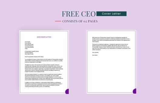 CEO Cover Letter CEO Cover Letter