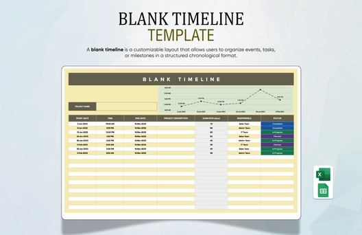 Blank Timeline Template