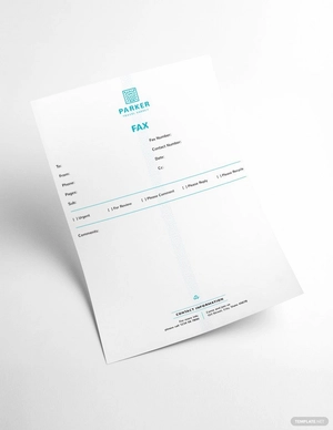 Travel Agency Fax Paper Template
