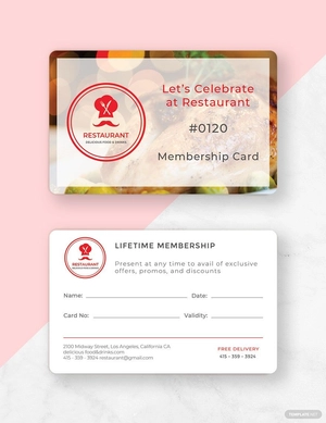 Simple Membership Card Template