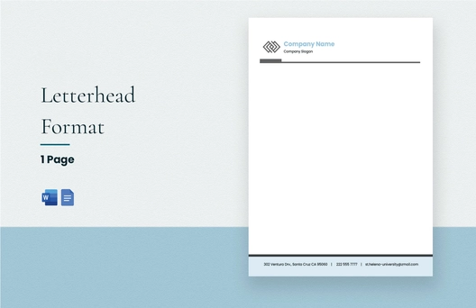 Letterhead Format