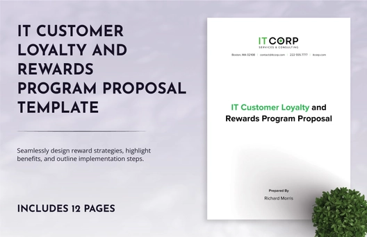 IT Customer Loyalty and Rewards Program Proposal Template