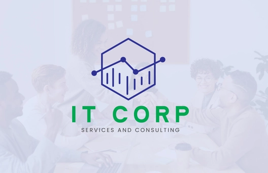 IT ERP Services & Consulting Logo Template