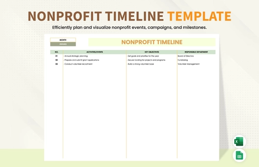 Nonprofit Timeline Template