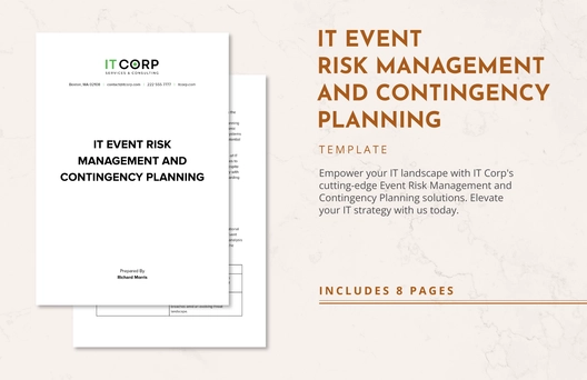 IT Event Risk Management and Contingency Planning Template