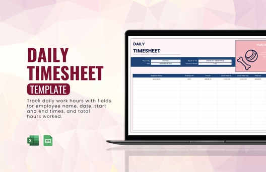 Daily Timesheet Template