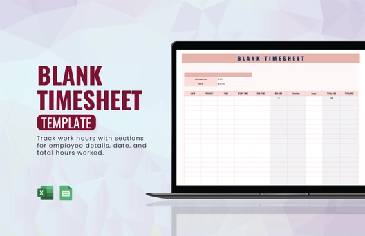 Blank Timesheet Template