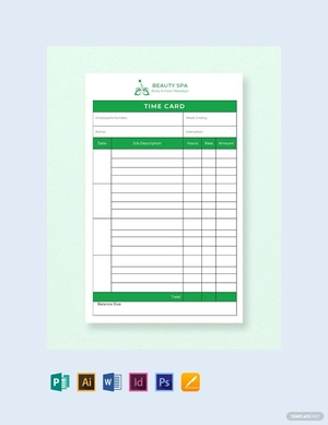 Time Card Template