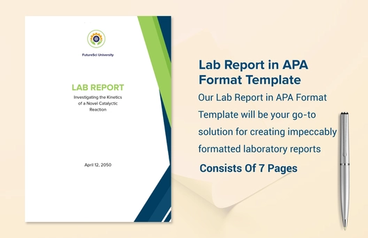 Lab Report in APA Format Template Lab Report in APA Format Template