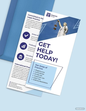 Law Firm DL Card Template
