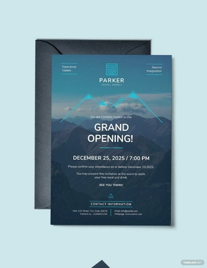 Travel Agency Invitation Template