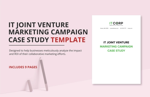 IT Joint Venture Marketing Campaign Case Study Template