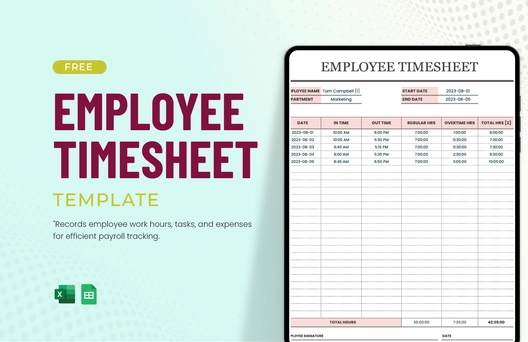 Employee Timesheet Template