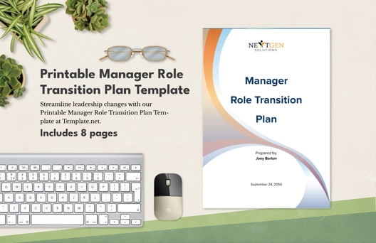 Printable Manager Role Transition Plan Template