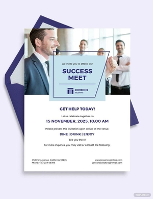 Law Firm Invitation Template