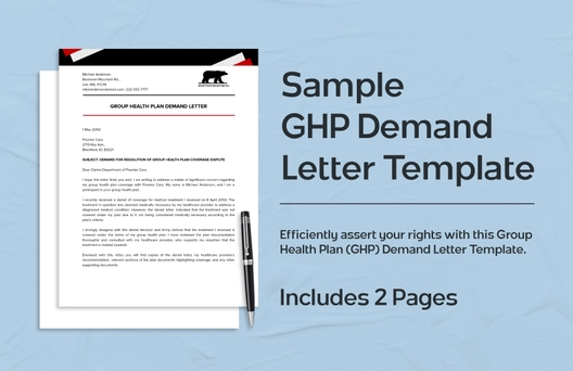 Sample GHP Demand Letter Template