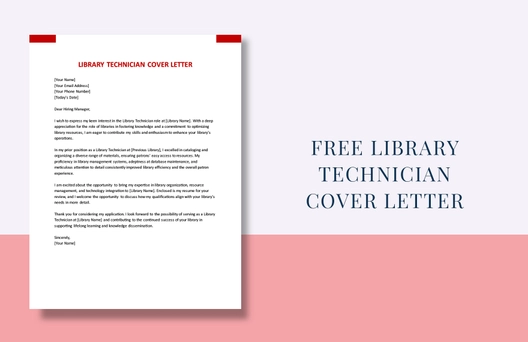 Library Technician Cover Letter