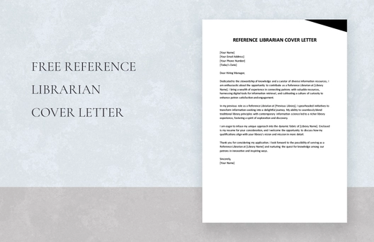 Reference Librarian Cover Letter