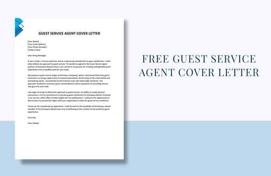 Guest Service Agent Cover Letter