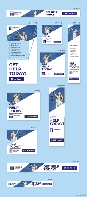 Law Firm Web Ad Templates