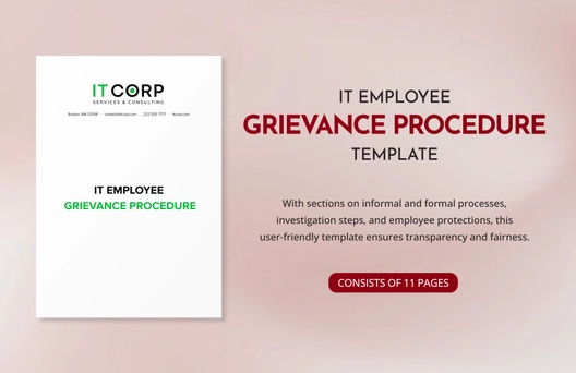 IT Employee Grievance Procedure Template