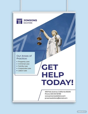 Law Firm Poster Template