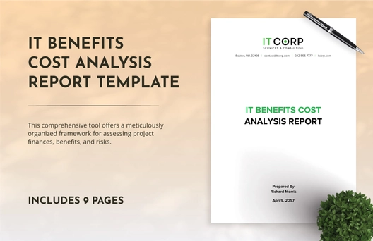 IT Benefits Cost Analysis Report Template