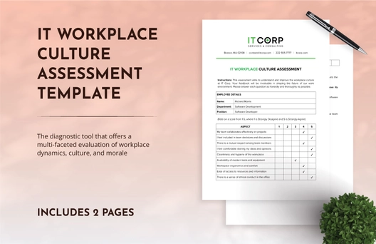 IT Workplace Culture Assessment Template