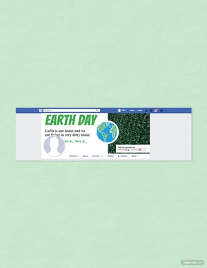Earth Day Facebook Cover Template