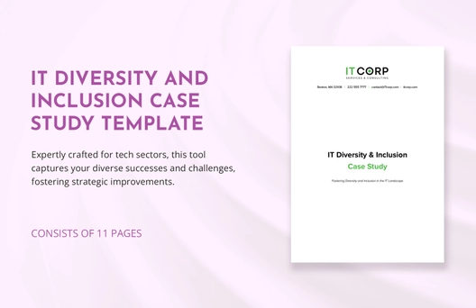 IT Diversity & Inclusion Case Study Template