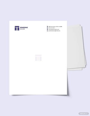 Law Firm Letterhead Template