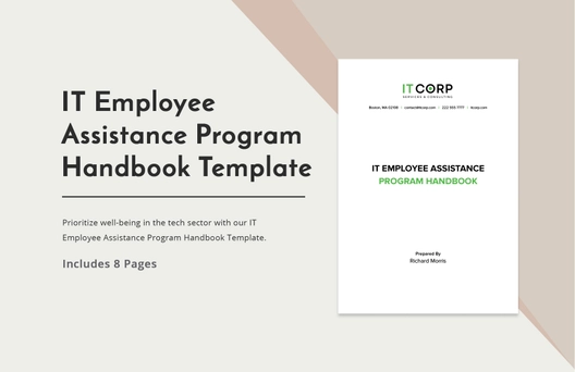 IT Employee Assistance Program Handbook Template
